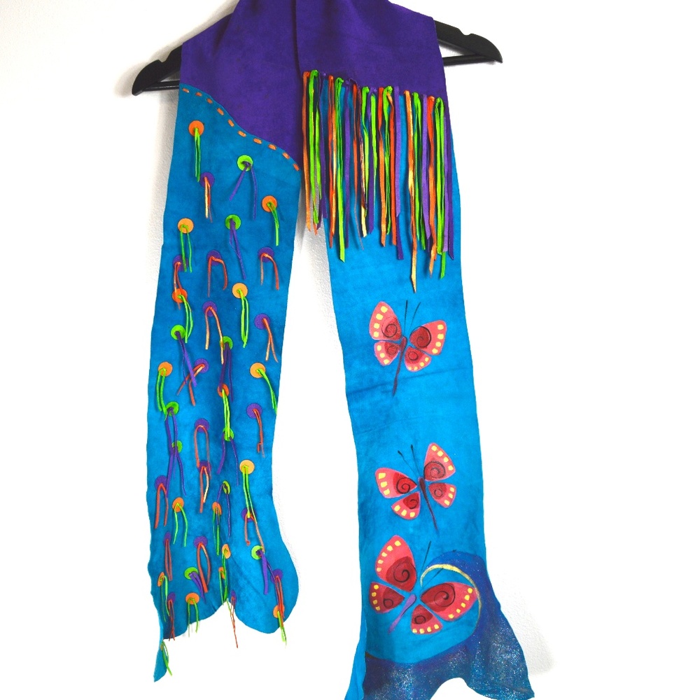 Hand Made Butterfly Scarf